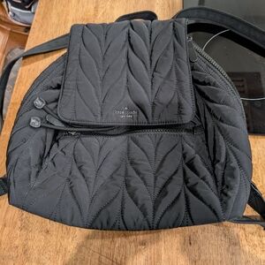 Kate Spade Black Quilted Backpack Bag